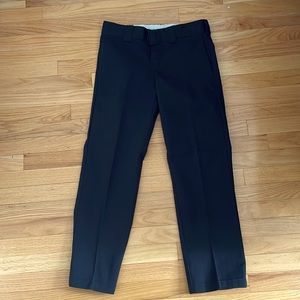 Dickies, slim, straight pants, black
